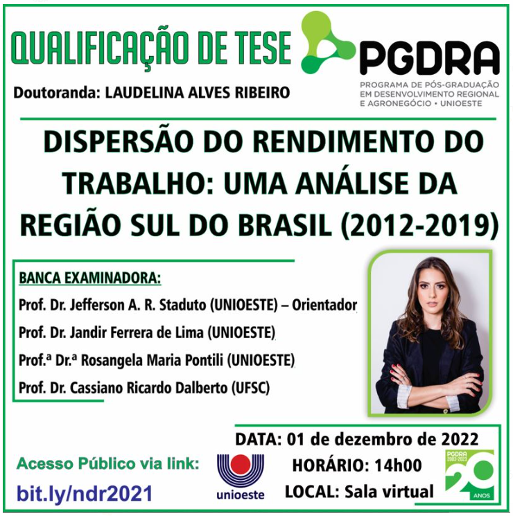 Banner Qualificacao Laudelina Alves Ribeiro