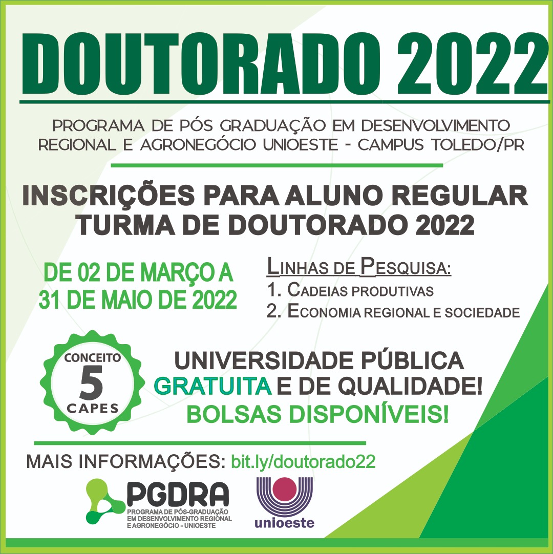 Banner selecao Doutorado Turma 2022