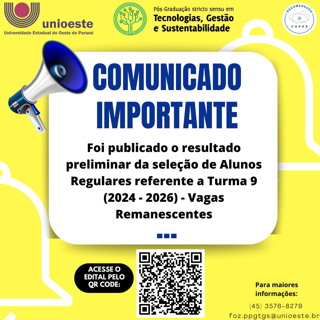 Post do Instagram Comunicado Minimalista Azul