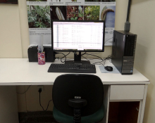 Computador utilizado para informatizar os dados a partir do software BRAHMS